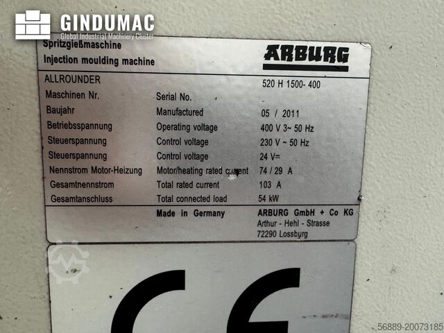 Hydraulische Spritzgießmaschine Arburg Allrounder 520H