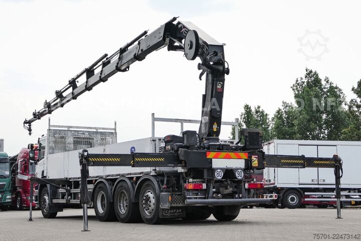 Truck mounted crane SCANIA P 400 Pritsche Kran HIAB 377 E Funk Euro 5