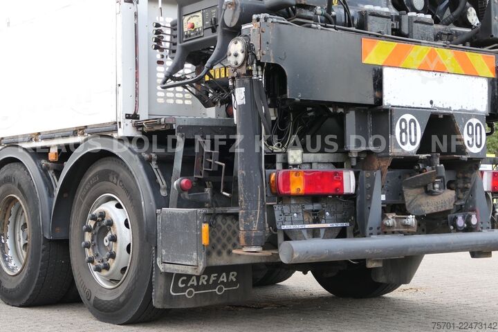 Truck mounted crane SCANIA P 400 Pritsche Kran HIAB 377 E Funk Euro 5