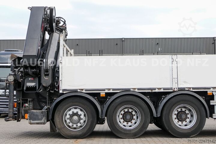 Truck mounted crane SCANIA P 400 Pritsche Kran HIAB 377 E Funk Euro 5