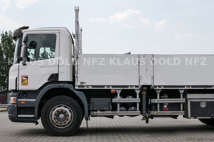 Truck mounted crane SCANIA P 400 Pritsche Kran HIAB 377 E Funk Euro 5