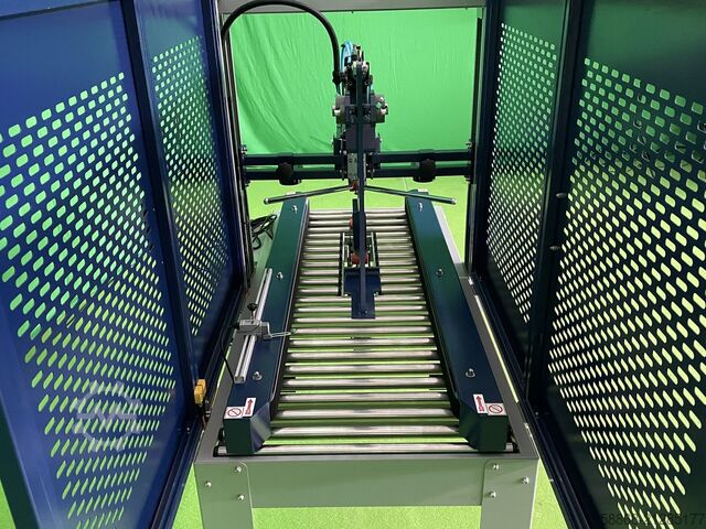 Carton sealer for opened cartons Kartonverschließmaschine min. B115/H110 MH-FJ-3A mit Deckelverschließmechanismus