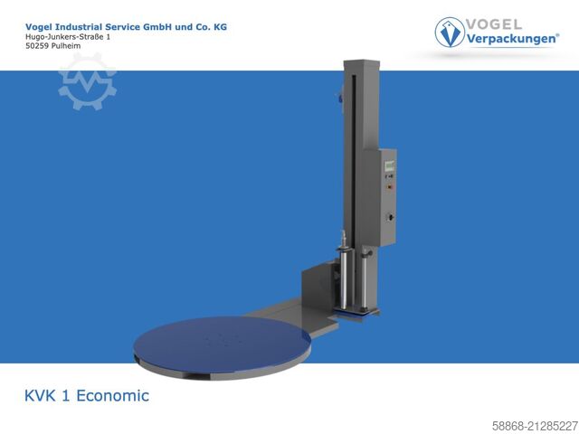 Halbautomatischer Palettenwickler  KVK 1 Economic Drehteller 2250 mm Höhe