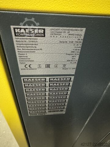Screw compressor Kaeser SK 22 - Top