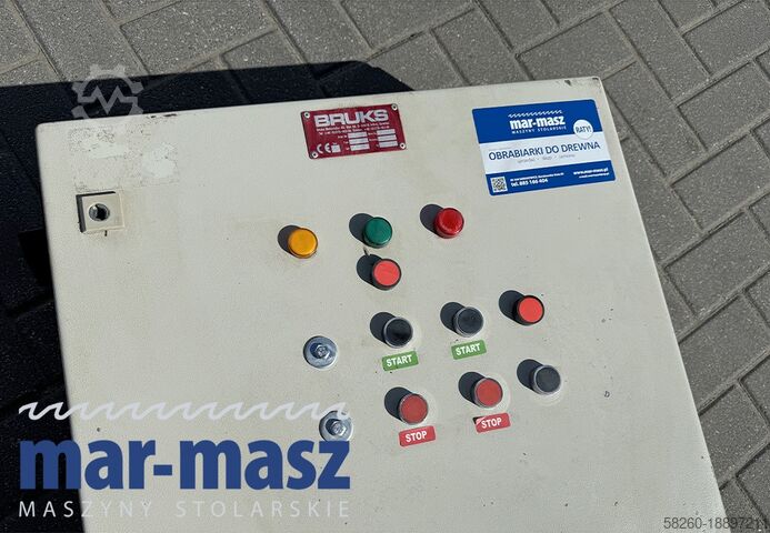 Chipper Drum shredder BRUKS 550×200  z walcami wciągającymi