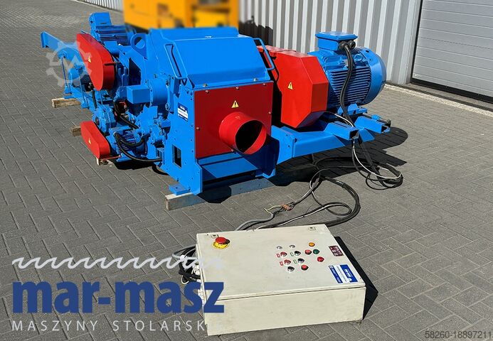 Chipper Drum shredder BRUKS 550×200  z walcami wciągającymi
