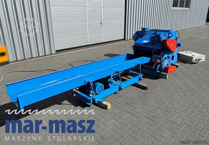 Chipper Drum shredder BRUKS 550×200  z walcami wciągającymi