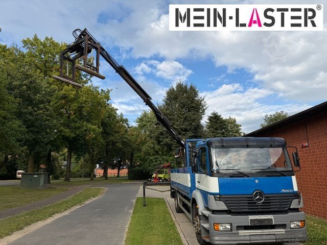 Flatbed truck MERCEDES-BENZ 1823 Atego Atlas 105.2 1.Hand nur 226.000 km