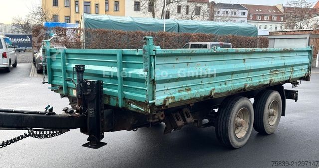 Dreiseitenkipper Anhänger OBERMAIER 13 t, Dreiseitenkipper, Rampen