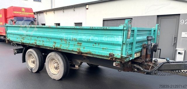 Dreiseitenkipper Anhänger OBERMAIER 13 t, Dreiseitenkipper, Rampen