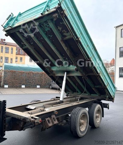Dreiseitenkipper Anhänger OBERMAIER 13 t, Dreiseitenkipper, Rampen
