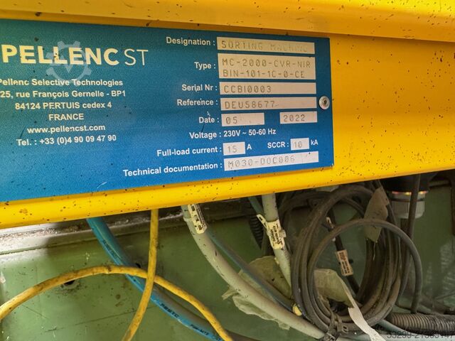 Nahinfrarottrenner; Beschleunigungsband NIR Pellenc ST 2000 compact