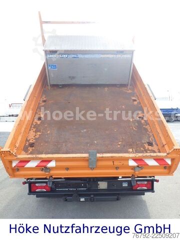 Dreiseitenkipper IVECO 70 C 18 DoKa/Kipper/Palfinger Kran/Greifer/2xAHK