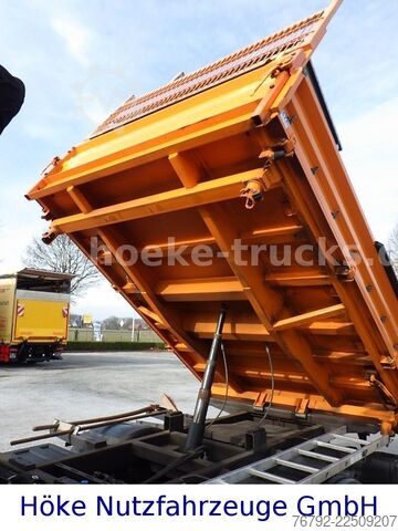Dreiseitenkipper IVECO 70 C 18 DoKa/Kipper/Palfinger Kran/Greifer/2xAHK