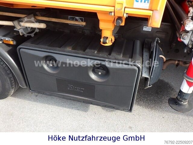 Dreiseitenkipper IVECO 70 C 18 DoKa/Kipper/Palfinger Kran/Greifer/2xAHK