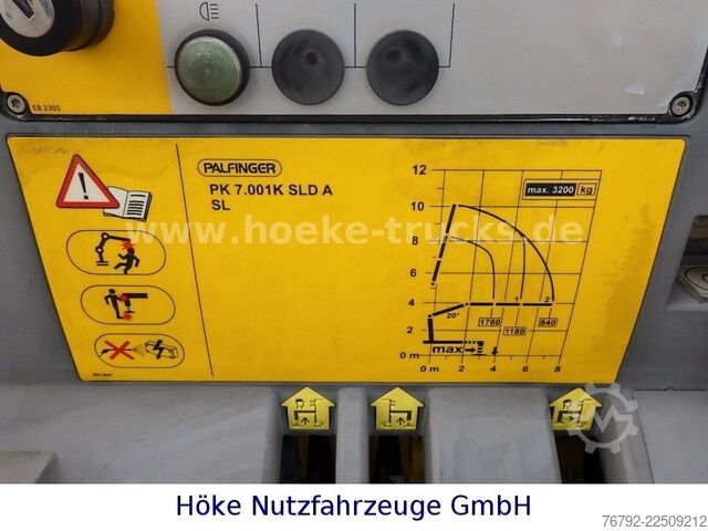 Transporter mit Kipper IVECO 70 C 18 DoKa/Kipper/Palfinger Kran/Greifer/2xAHK