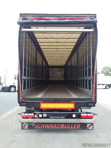 Open semitrailer with tarp SCHWARZMÜLLER S1 Power-Line Tautliner/Schiebeverdeck/Lift/LASI