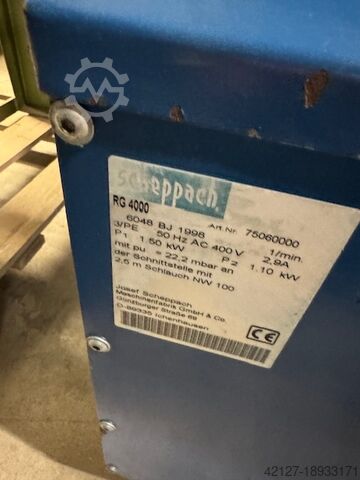 Mobile extraction system clean air device Scheppach RG 4000