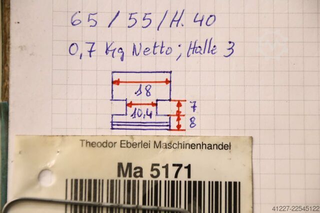 Wechselbacken unbekannt Breite 18 mm