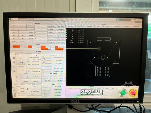 Plasmaschneidmaschine grotius 3500x1700mm thermal dynamica A40i