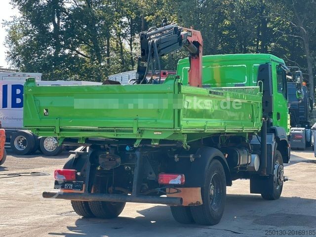 Dreiseitenkipper LKW MAN TGM 18.340 4x2 Meiller DSK + Palfinger-Ladekran
