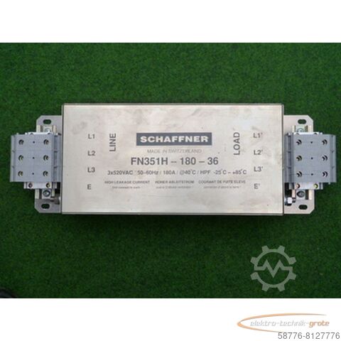 Indramat NFD 01.1-500-180 Power Line Filter ( Schaffner FN351H-180-36 )