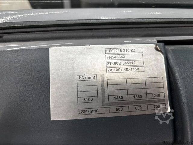 Elektro 3 Rad-Stapler Jungheinrich EFG218