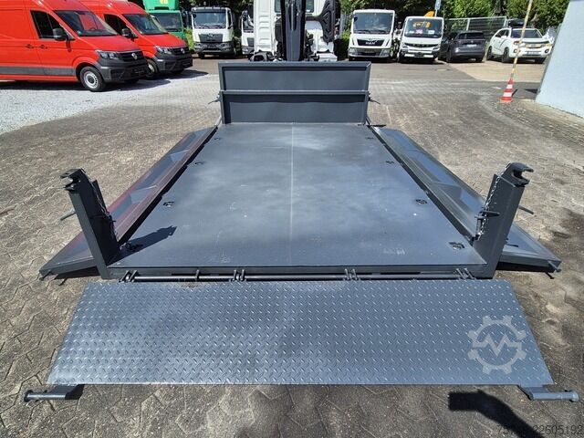 Swap chassis trailer ungesetzt Abrollcontainer City klapp.Seitenwand f. MAN TGL