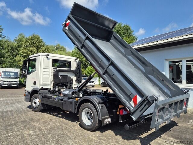 Swap chassis trailer ungesetzt Abrollcontainer City klapp.Seitenwand f. MAN TGL