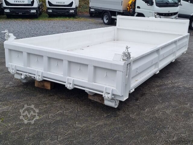 Swap chassis trailer ungesetzt Abrollcontainer City Seitenwand 3.8m MAN TGL
