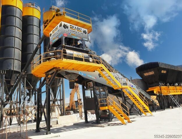 Concrete mixing plant / concrete plant FABO Concrete Batching Plant 160 m3 Compact Concrete Batching Plant
