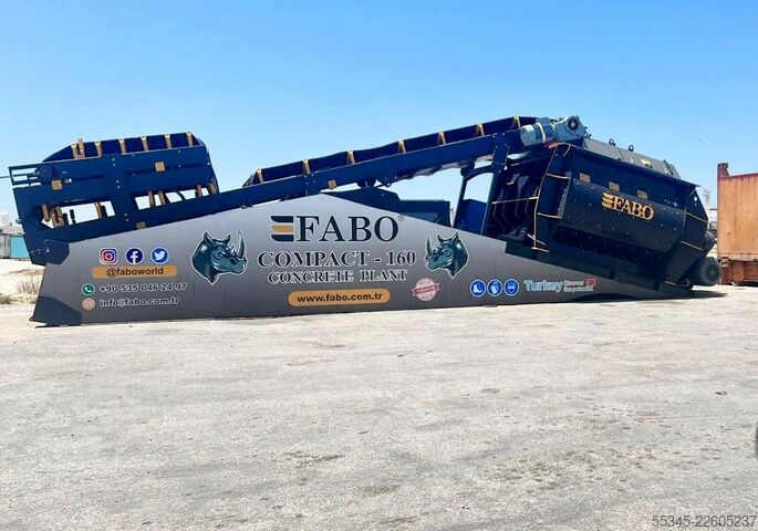 Concrete mixing plant / concrete plant FABO Concrete Batching Plant 160 m3 Compact Concrete Batching Plant
