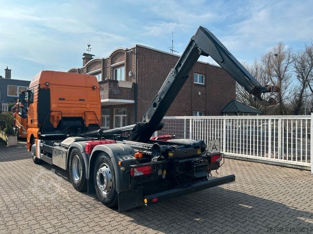 Roll-off tipper truck MAN 26.400 TGX MEILLER Abroller 6x2