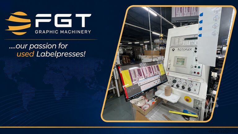 FGT Graphic Machinery - CONVERTING ROTOFLEX VLI 330 with 100% Camera TubeSacn