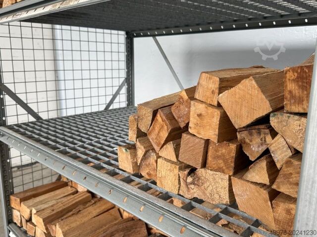 Firewood rack, shelf rack Dexion HI280 / Gitterrostboden / Regallänge: 1,38 lfm.