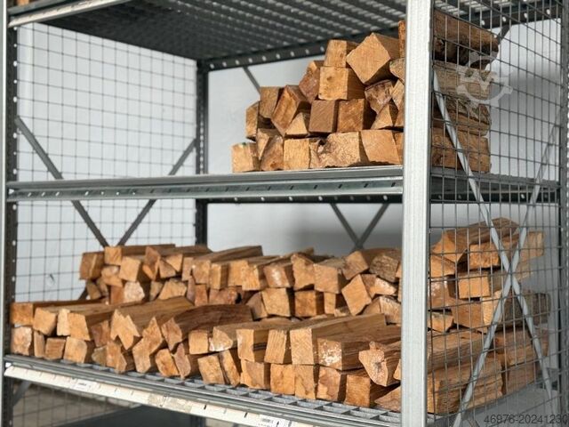 Firewood rack, shelf rack Dexion HI280 / Gitterrostboden / Regallänge: 1,38 lfm.