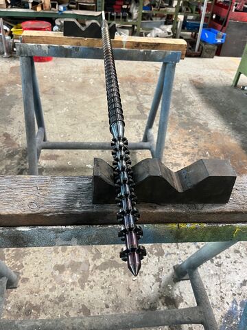 Einschneckenextruder Hussmann ES35 x 30D + Saw and Extractor