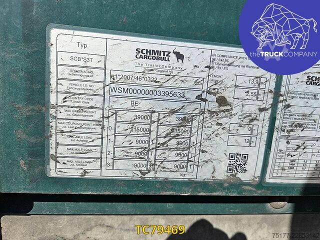Sliding tarpaulins Schmitz Cargobull 