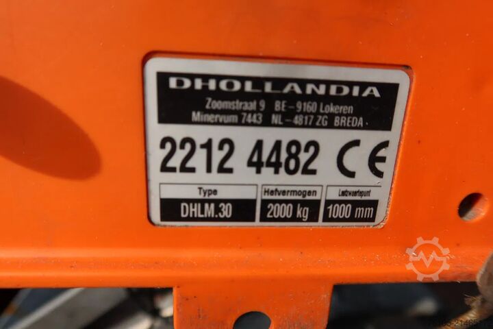 Box body Scania P320 4X2 Bak + Dhollandia klep 2000 kg  1x bed