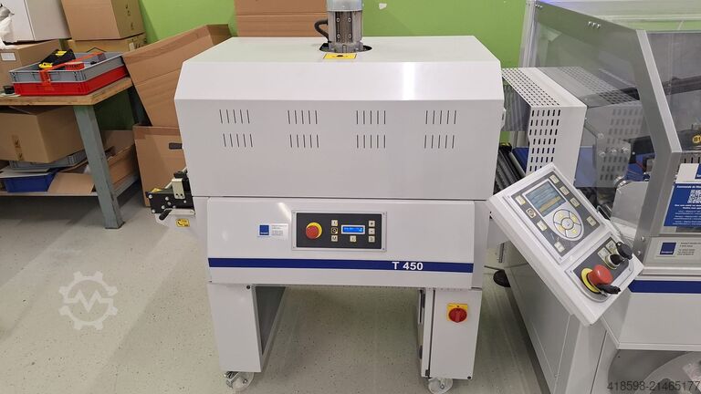 Förderband/Schrumpftunnel/Bügelschweiß Smipack /Saropack Produktionslinie GHS1000/400 und WS 6000 CS und T450