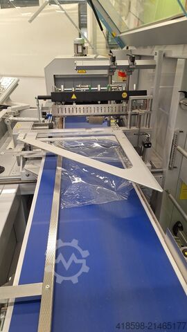 Förderband/Schrumpftunnel/Bügelschweiß Smipack /Saropack Produktionslinie GHS1000/400 und WS 6000 CS und T450