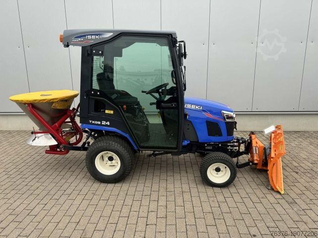 Tractor ISEKI TXGS 24 Allrad, Kabine, Schneeschild+Rundstreuer