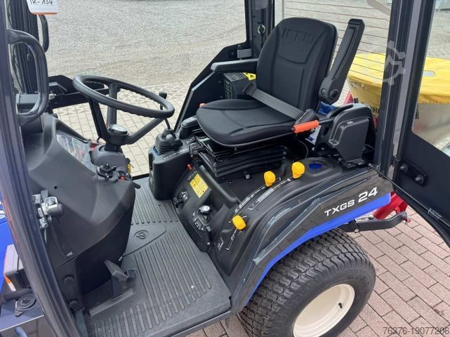 Tractor ISEKI TXGS 24 Allrad, Kabine, Schneeschild+Rundstreuer