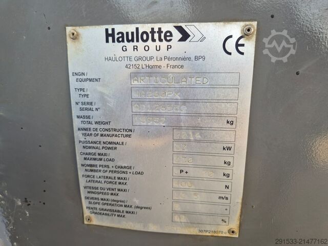 Selbstfahrende Arbeitsbühne Haulotte HA260PX / 4WD / SERVICED!