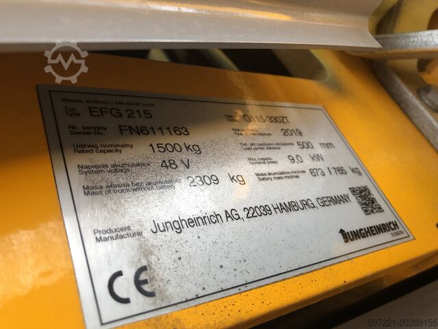 Elektrisch – 3 Räder Jungheinrich EFG 215
