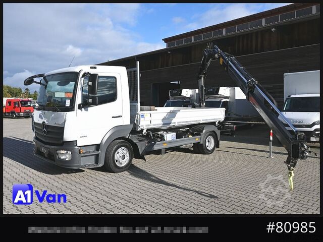 Transporter mit Kipper MERCEDES-BENZ Atego 816 Kipper Kran, Hiab, AHK, Klima