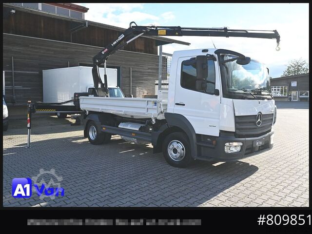 Transporter mit Kipper MERCEDES-BENZ Atego 816 Kipper Kran, Hiab, AHK, Klima