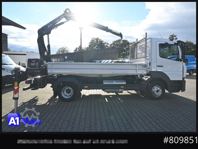 Transporter mit Kipper MERCEDES-BENZ Atego 816 Kipper Kran, Hiab, AHK, Klima