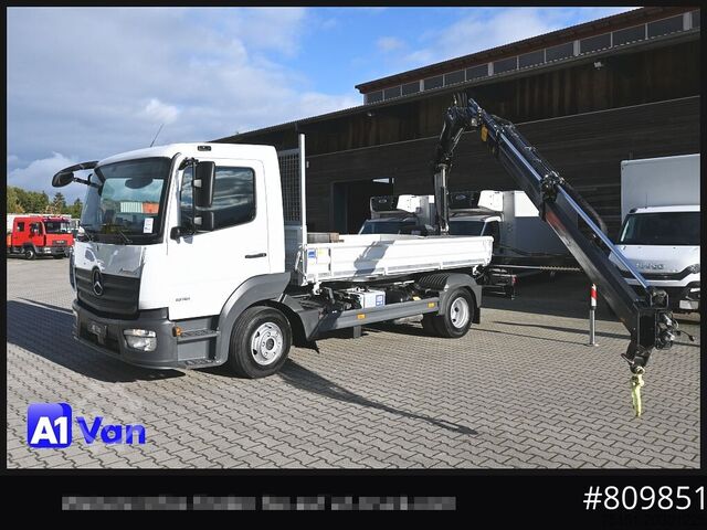 Transporter mit Kipper MERCEDES-BENZ Atego 816 Kipper Kran, Hiab, AHK, Klima