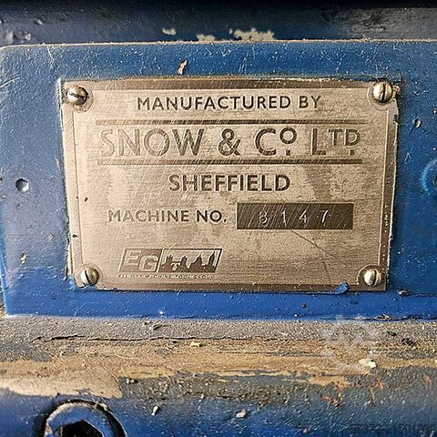Flachschleifmaschine Snow & Co Ltd 8147